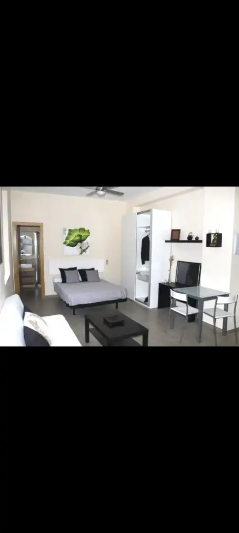 Schlafzimmer von Wohnung zur Miete in Málaga mit Möbliert