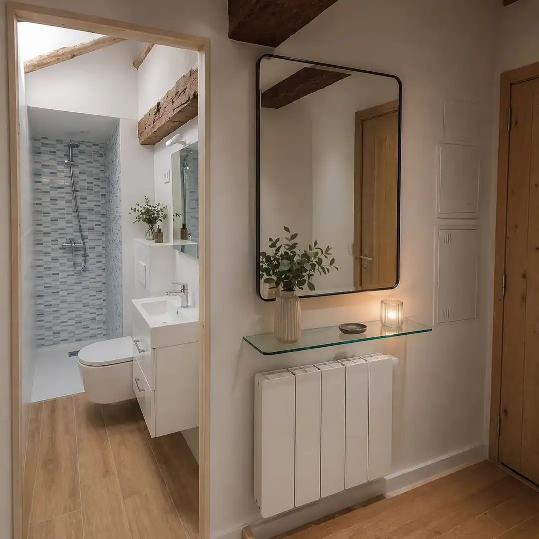 Bathroom of Apartments for rent in Zaragoza  with Heating, Parquet flooring and Furnished