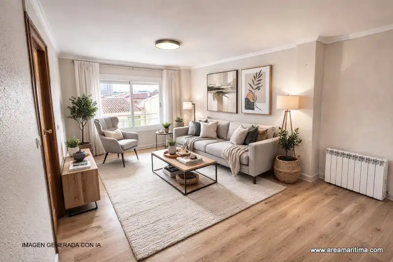 Sala de estar de Apartamento en venta en Valencia con Amueblado, Horno y Lavadora