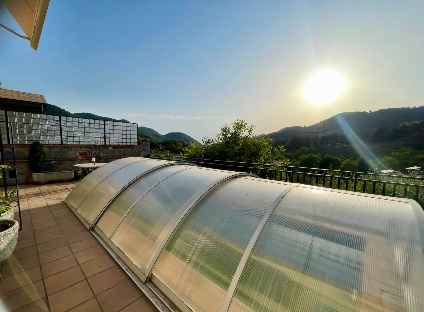 Terraza de Casa o chalet en venta en Sant Pau de Segúries con Aire acondicionado, Jardín privado y Terraza