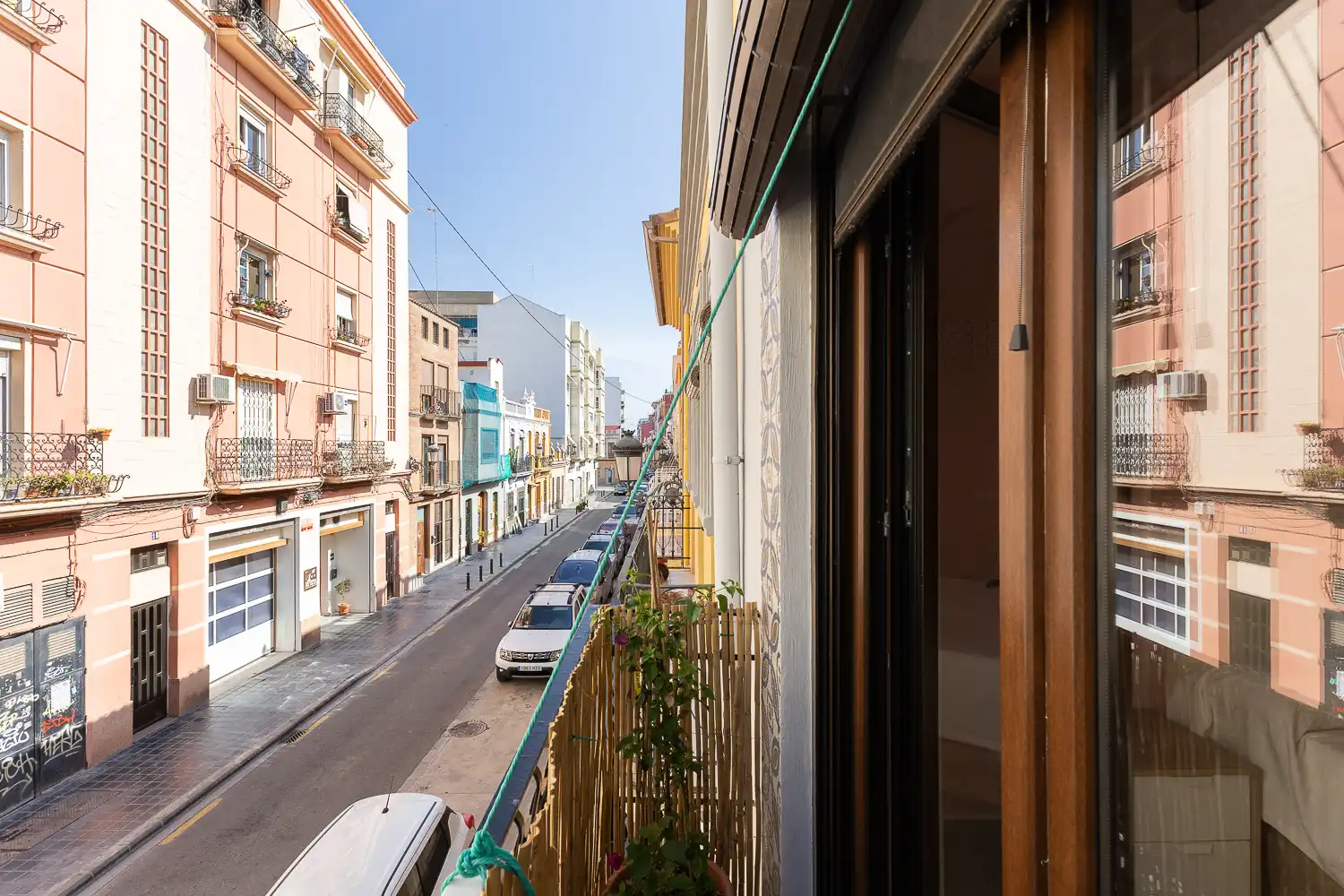 Terrasse von Wohnung zur Miete in Valencia mit Klimaanlage, Heizung und Parkett