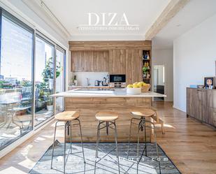 Kitchen of Attic to rent in  Madrid Capital  with Air Conditioner, Heating and Terrace