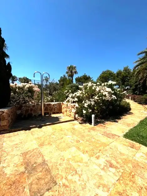 Garten von Wohnung zur Miete in Sant Josep de sa Talaia mit Klimaanlage, Heizung und Privatgarten