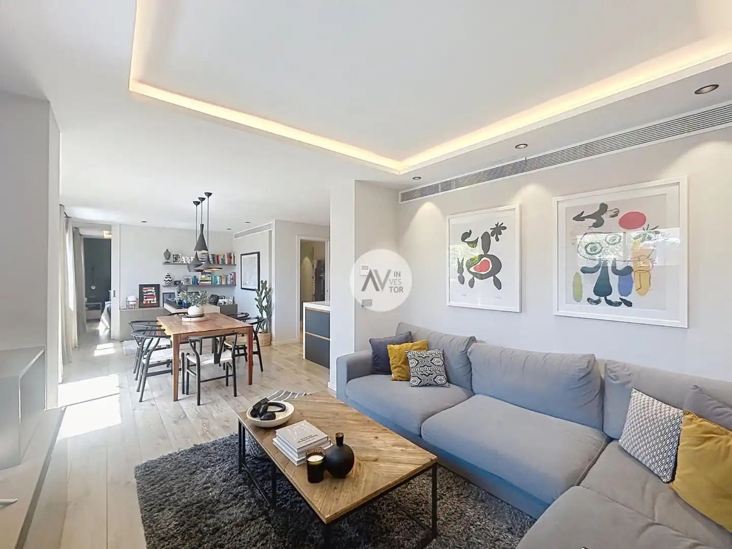 Sala d'estar de Àtic en venda en Barcelona amb Aire condicionat, Calefacció i Parquet