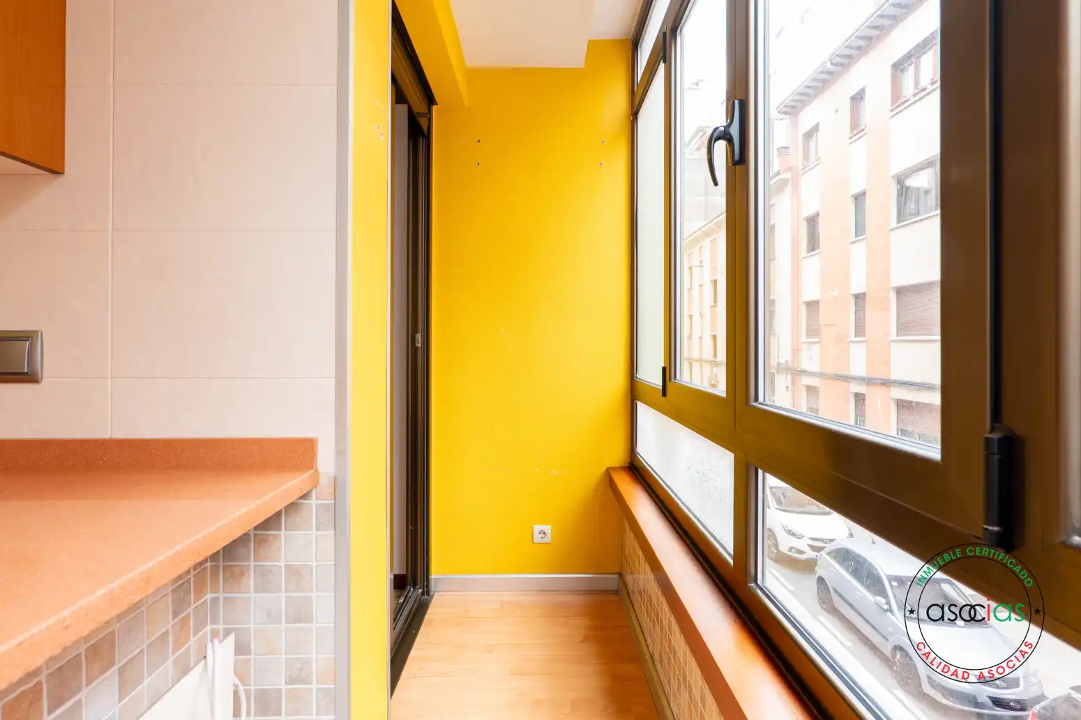 Terrasse von Wohnung zum Verkauf in Gijón  mit Heizung, Parkett und Abstellraum