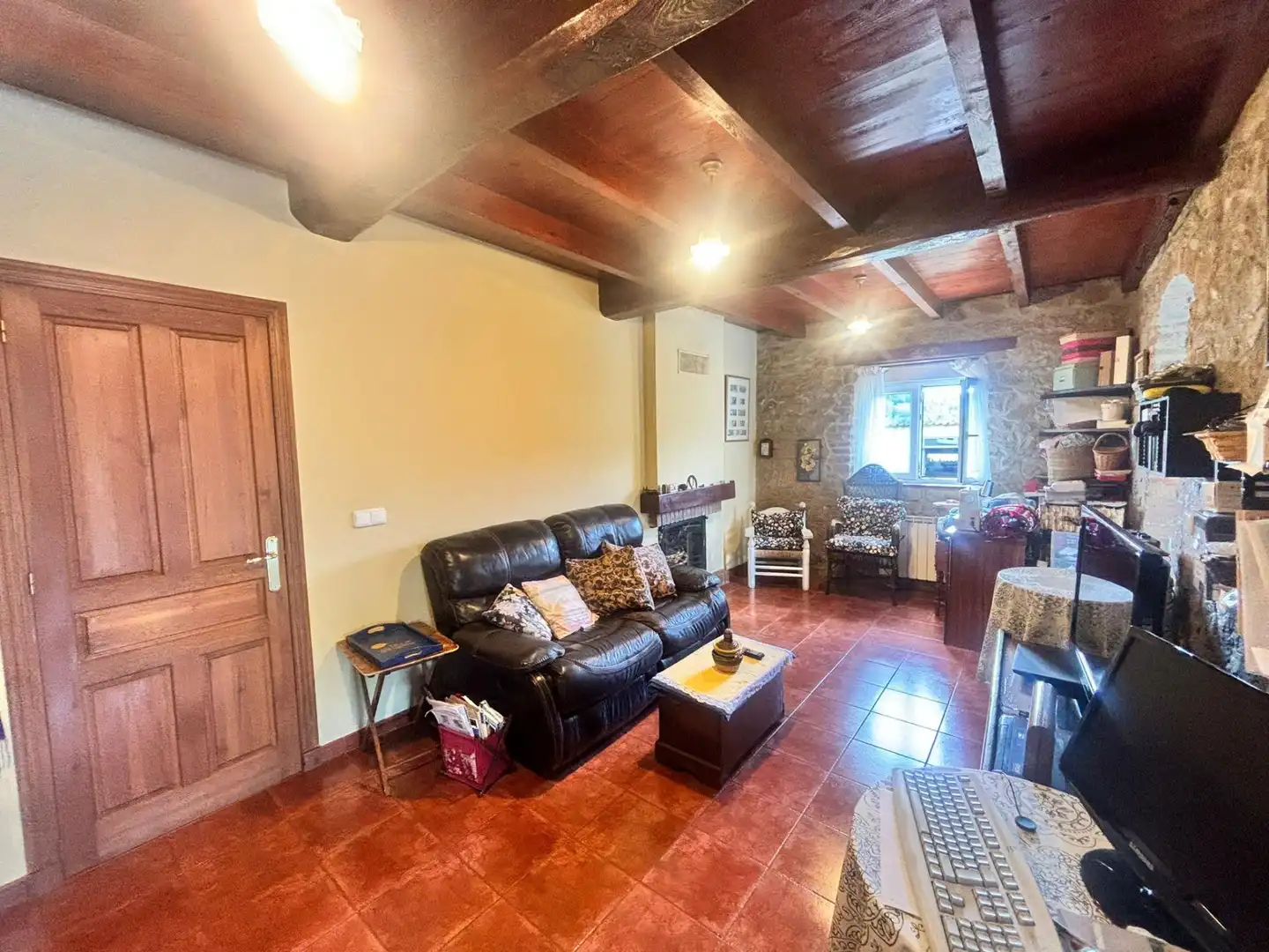 Living room of Houses for sale in Langreo  with Heating, Private garden and Terrace
