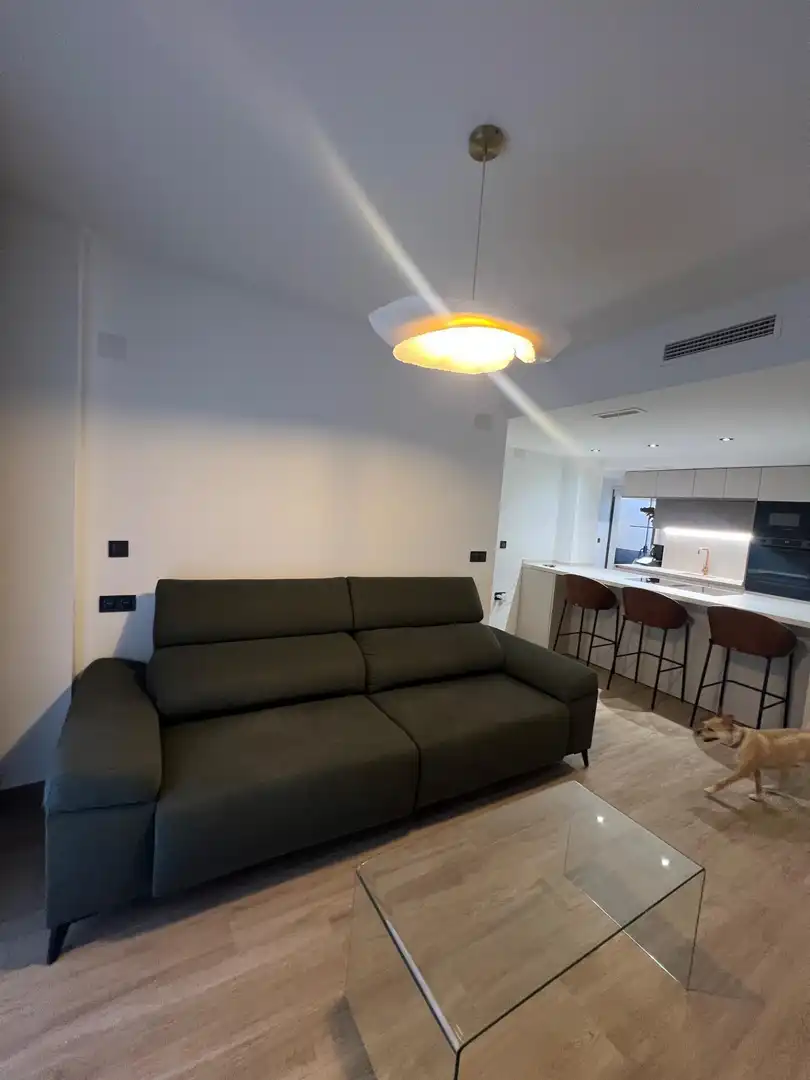 Sala de estar de Piso en venta en Murcia con Aire acondicionado, Terraza y Amueblado
