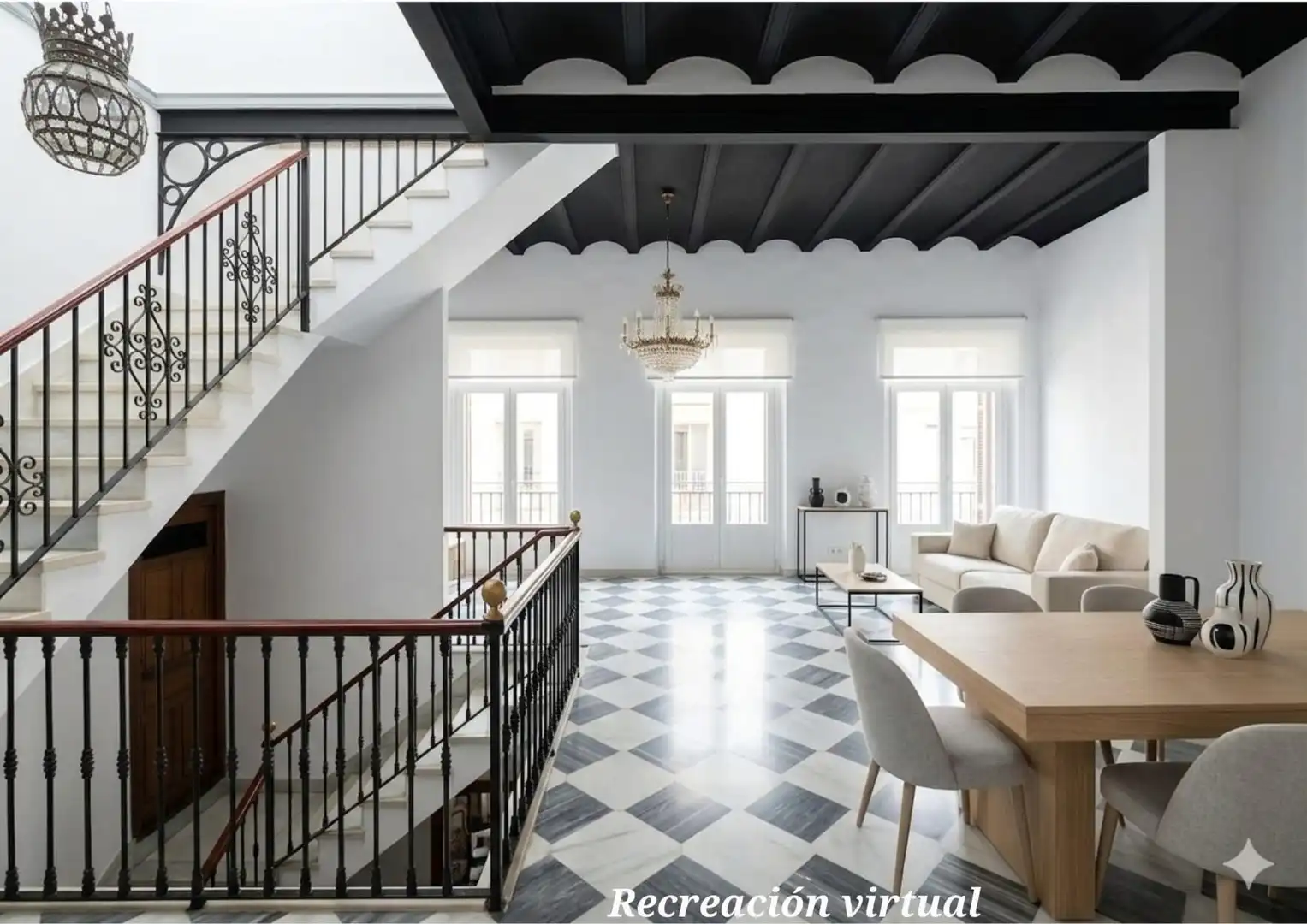 Sala de estar de Casa o chalet en venta en Sevilla con Aire acondicionado, Calefacción y Terraza