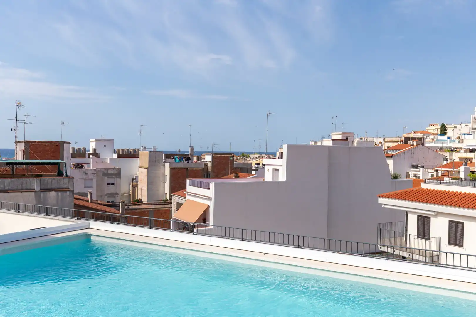 Swimming pool of Flat for sale in Sant Pol de Mar  with Air Conditioner, Heating and Terrace