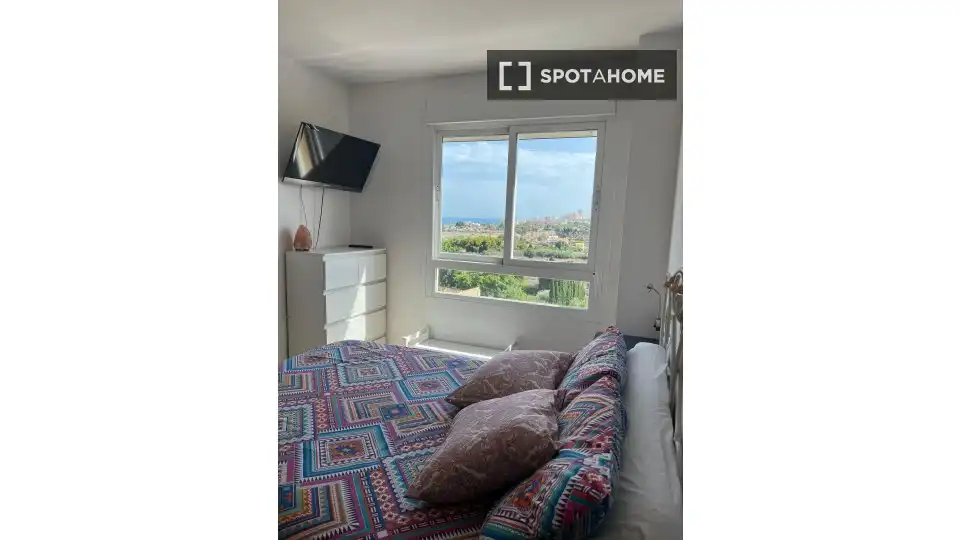 Bedroom of Apartments for share in El Campello  with Air Conditioner, Terrace and Furnished