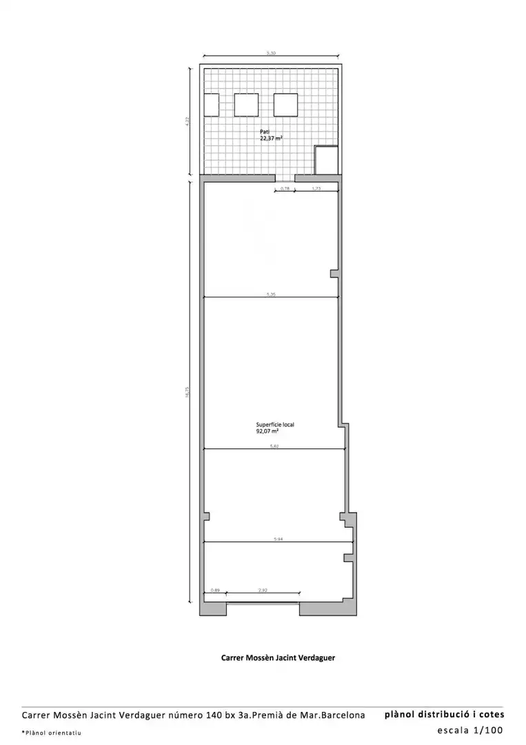 Local en venta en Premià de Mar