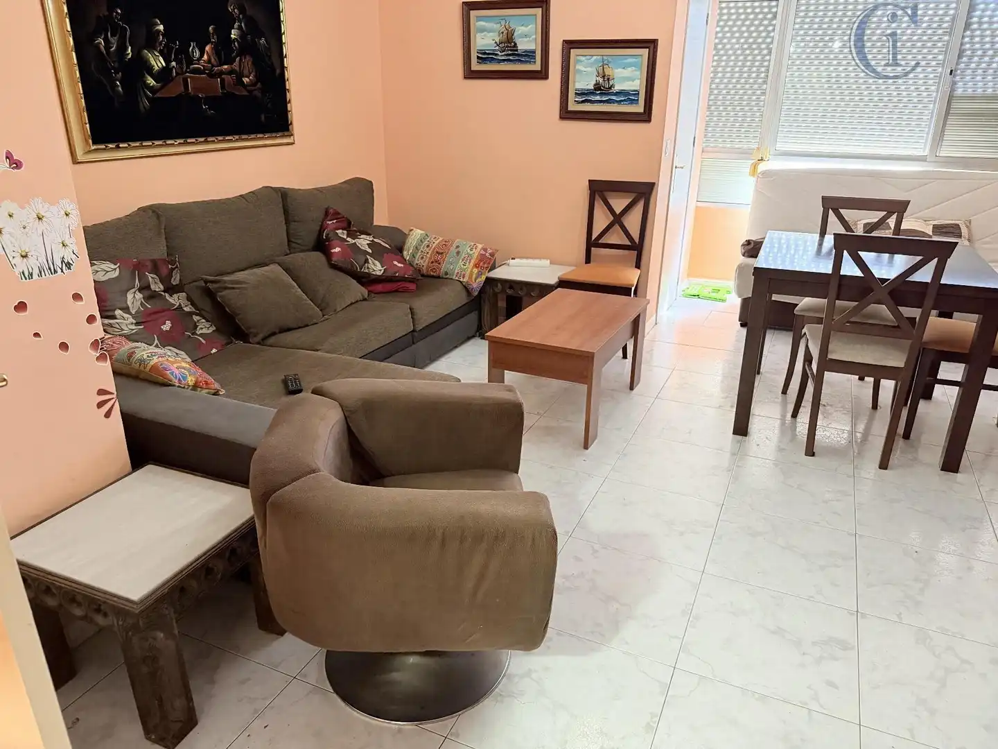 Sala de estar de Piso en venta en Cádiz con Aire acondicionado
