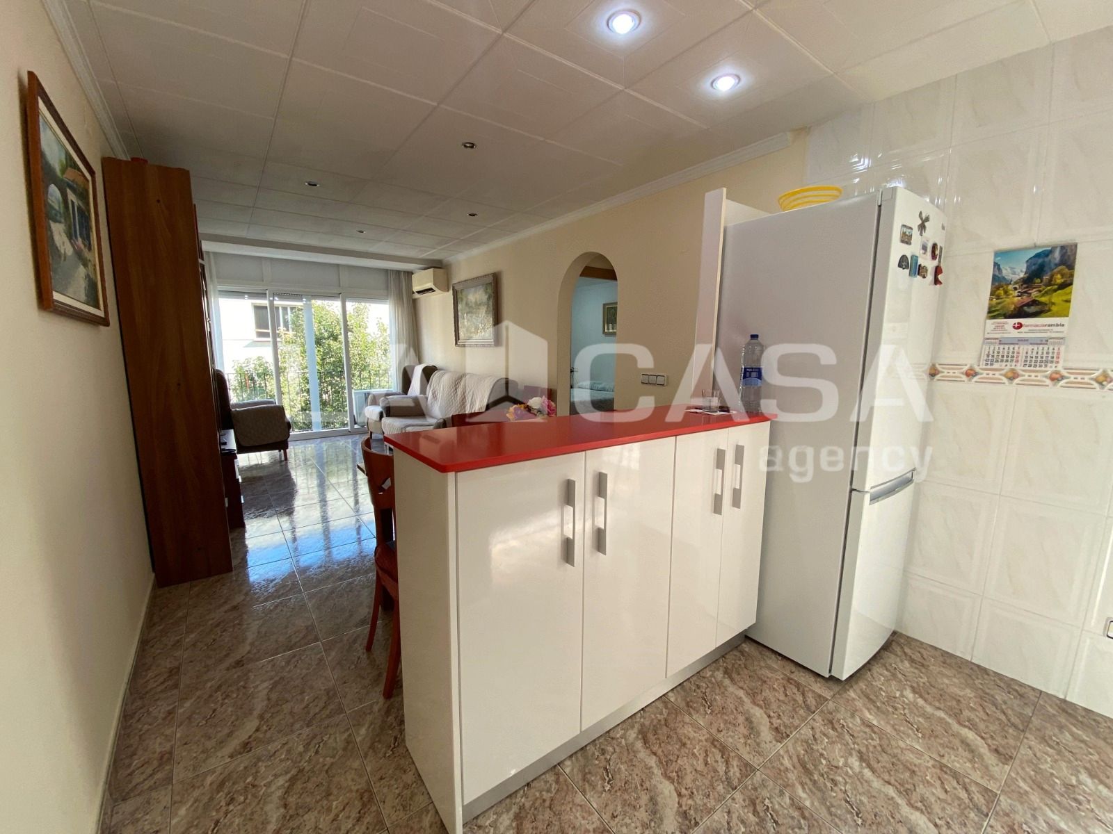 Kitchen of Flat for sale in Santa Coloma de Gramenet  with Heating and Balcony