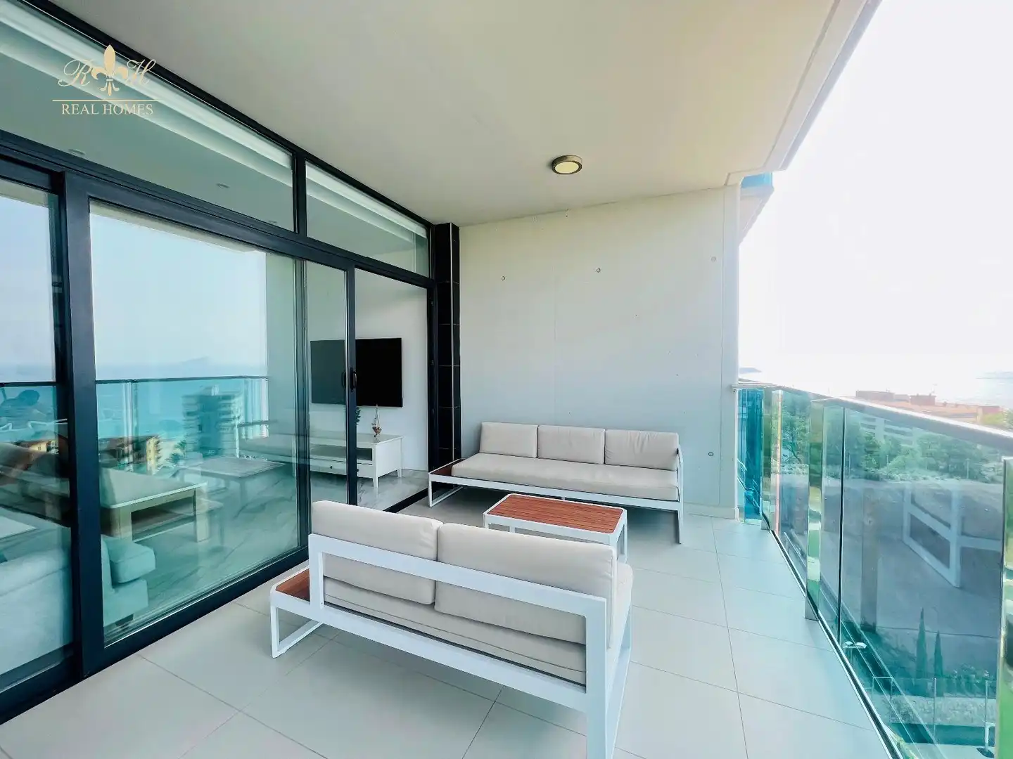 Terrasse von Wohnung zur Miete in Benidorm mit Heizung, Terrasse und Schwimmbad