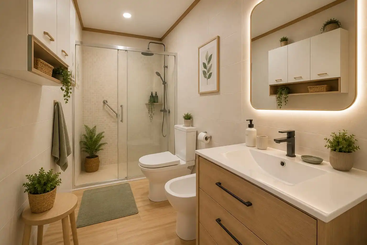 Baño de Casa adosada en venta en Girona con Terraza y Alarma