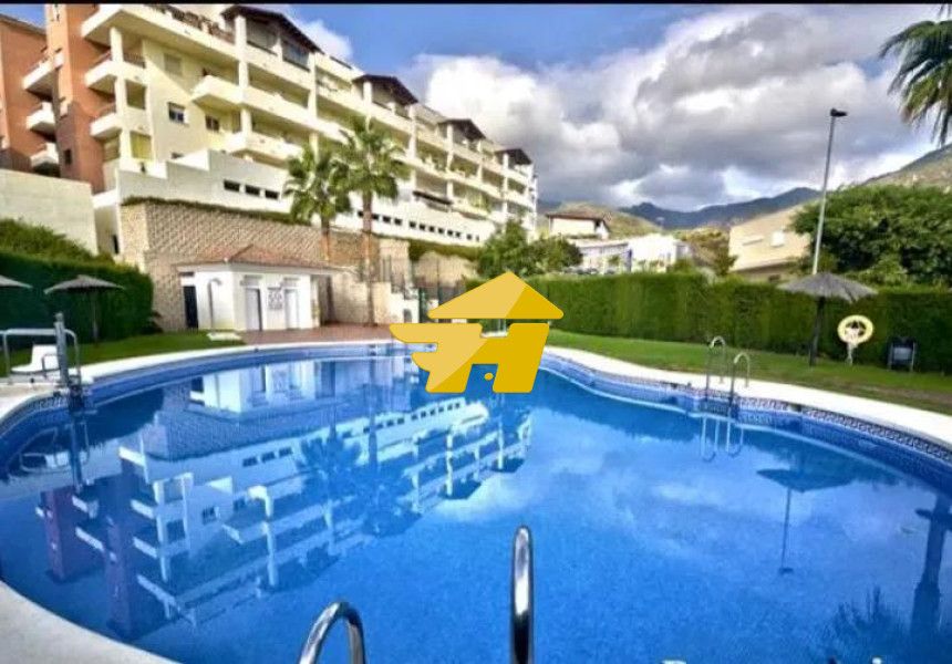 Exterior view of Flat to rent in Benalmádena  with Air Conditioner, Private garden and Swimming Pool