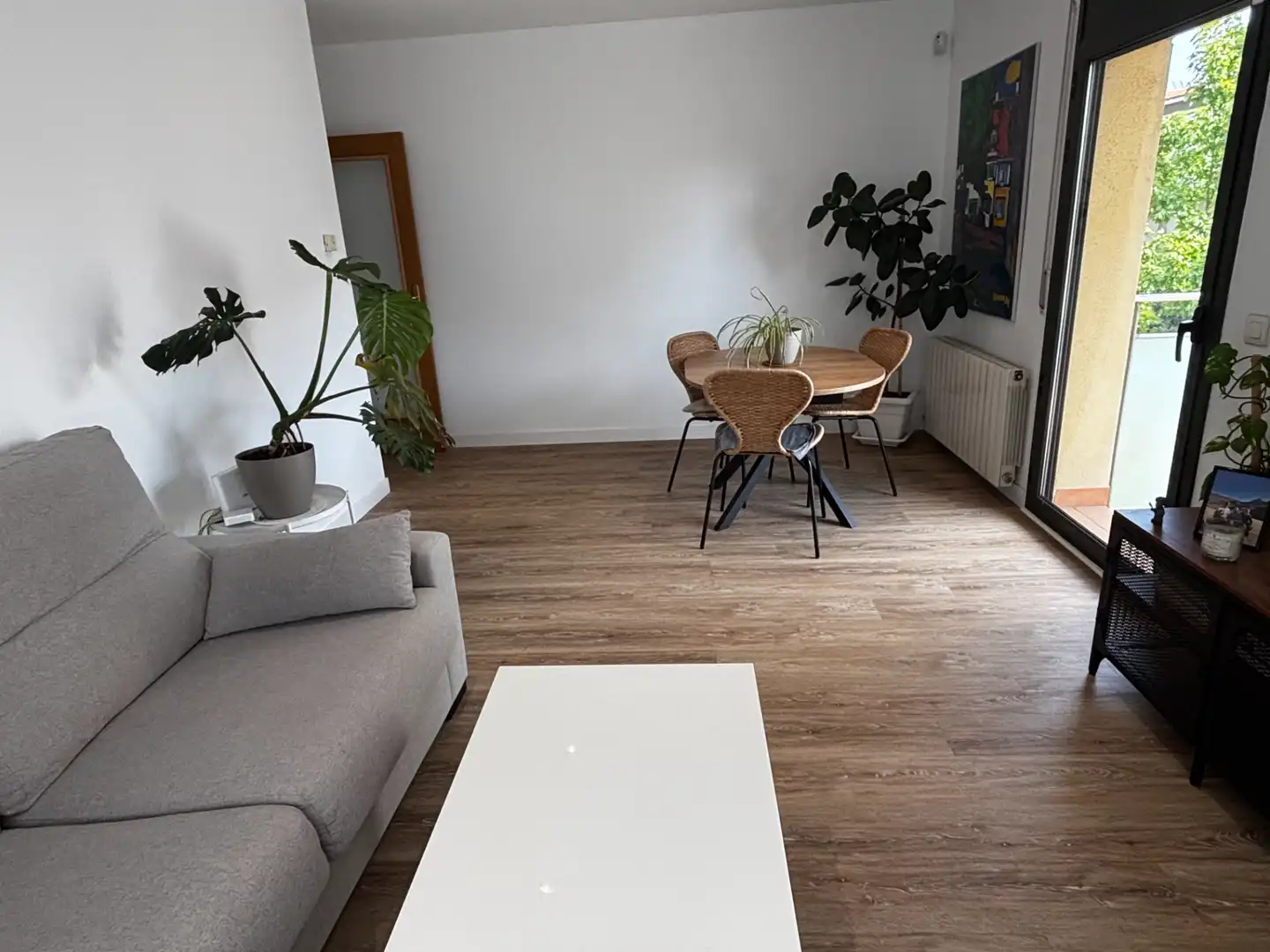 Living room of Flat for sale in Terrassa  with Air Conditioner, Heating and Parquet flooring