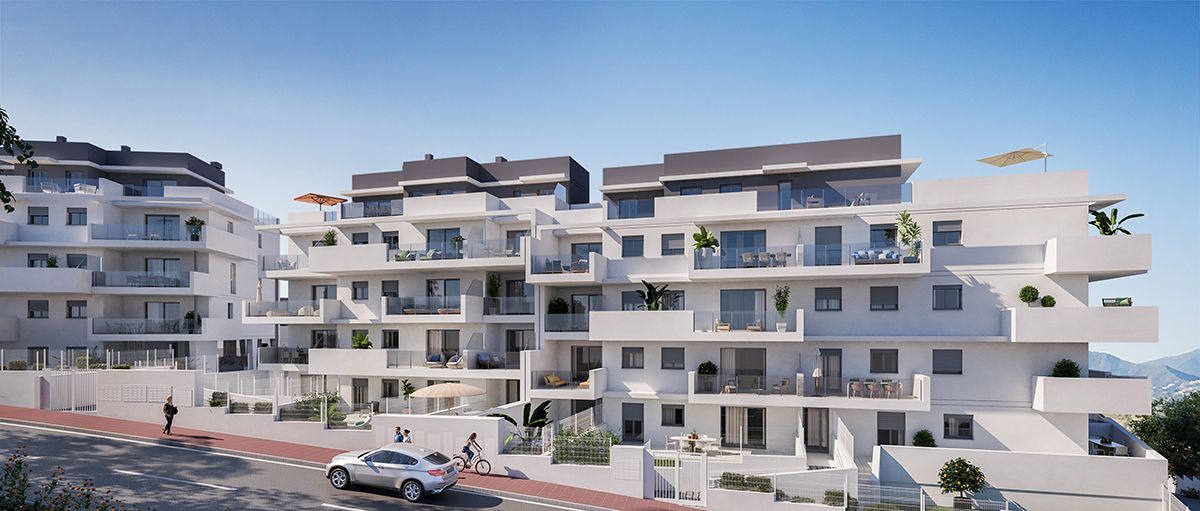 Exterior view of Planta baja for sale in Manilva  with Heating, Terrace and Community pool