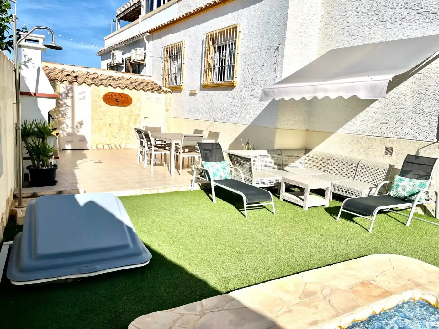 Terrace of Houses for rent in San Fulgencio  with Air Conditioner, Heating and Private garden