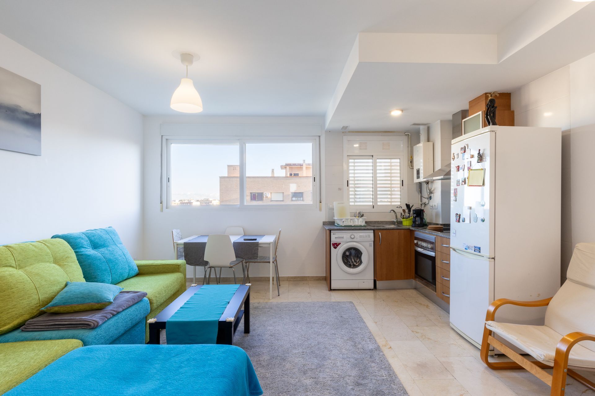 Sala d'estar de Àtic en venda en  Valencia Capital amb Aire condicionat i Terrassa