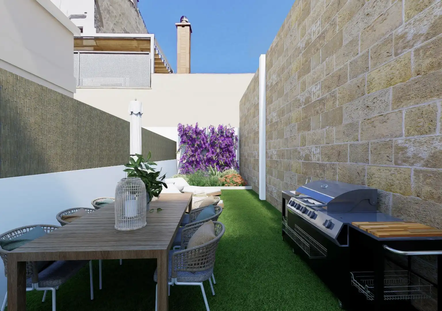Terrace of Attic for sale in  Palma de Mallorca  with Air Conditioner, Private garden and Terrace