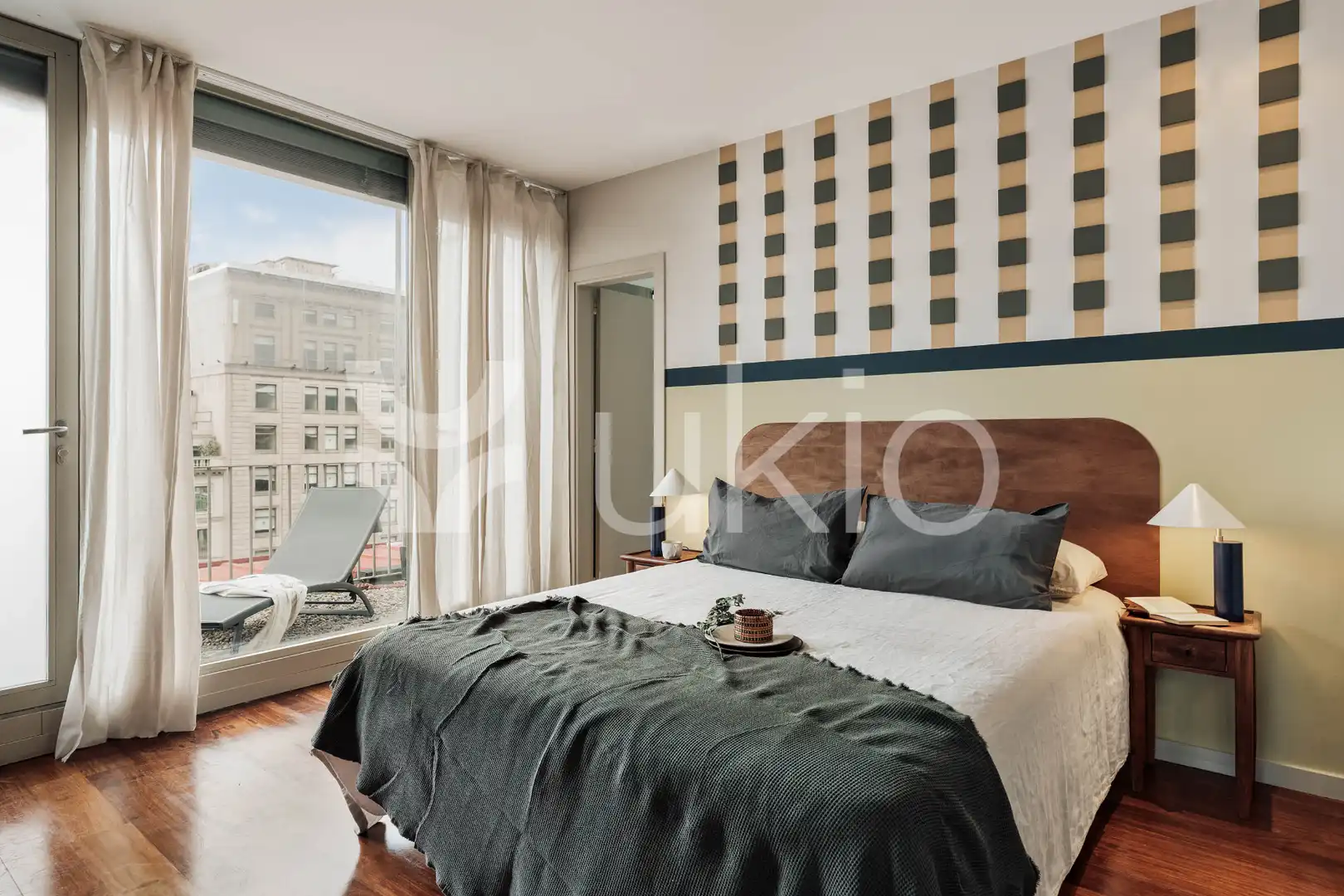 Habitación de Apartamento de alquiler en Barcelona con Aire acondicionado, Calefacción y Terraza