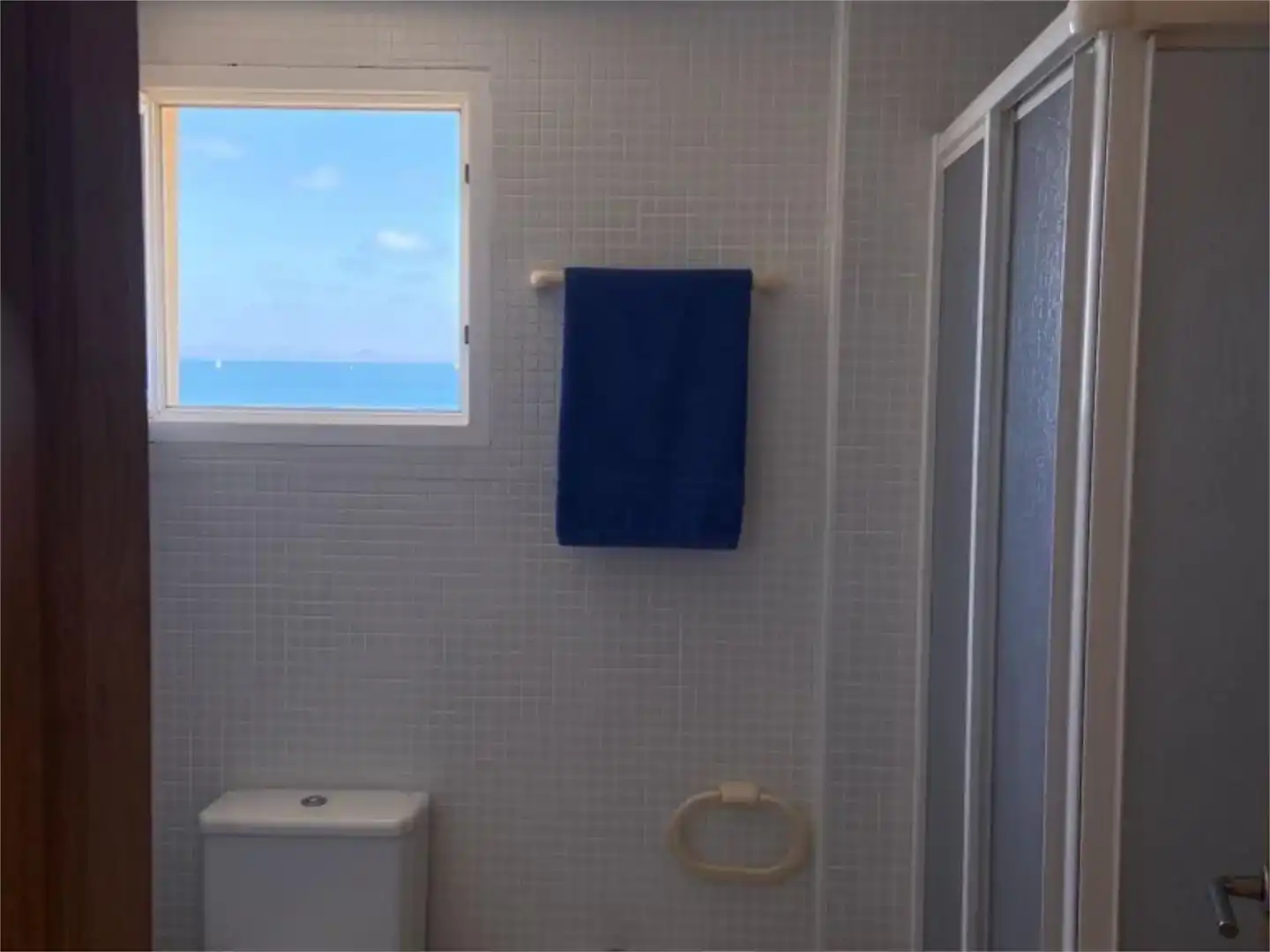 Bany de Pis de lloguer en La Manga del Mar Menor amb Aire condicionat, Jardí privat i Piscina