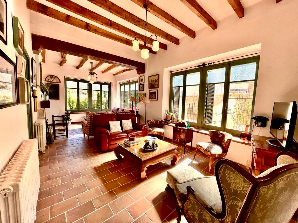 Sala d'estar de Finca rústica en venda en Penàguila amb Calefacció, Jardí privat i Terrassa