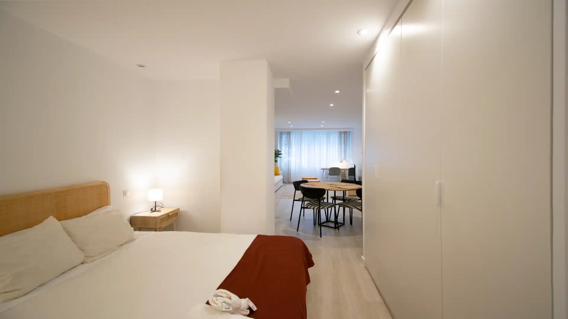 Bedroom of Flat for rent in Madrid  with Heating, Furnished and Oven