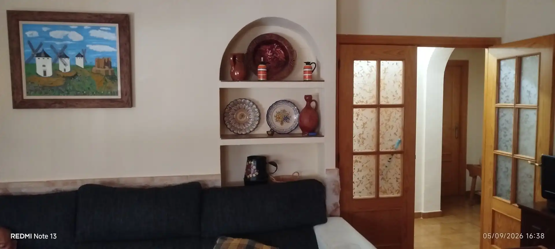 Sala d'estar de Casa o xalet en venda en Pozuelo de Calatrava amb Aire condicionat, Terrassa i Piscina