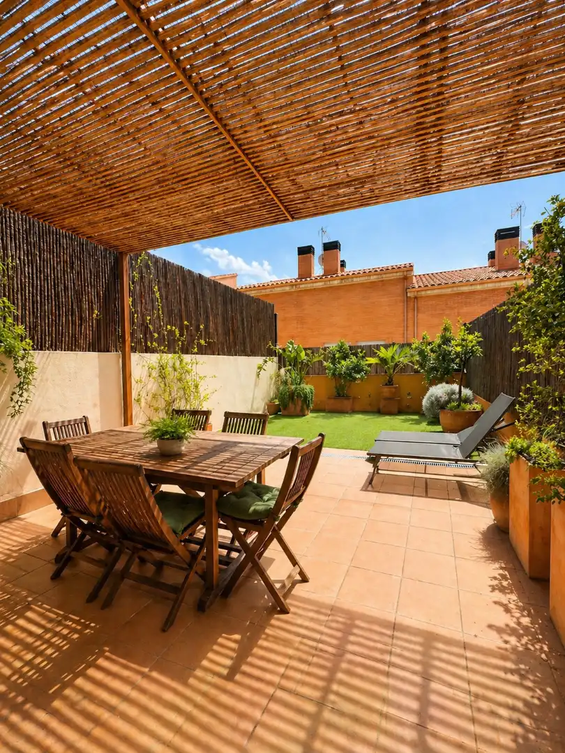 Terrace of Detached homes for sale in Castellar del Vallès  with Air Conditioner, Heating and Parquet flooring