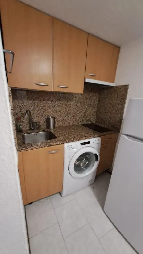 Cocina de Estudio de alquiler en Madrid con Calefacción