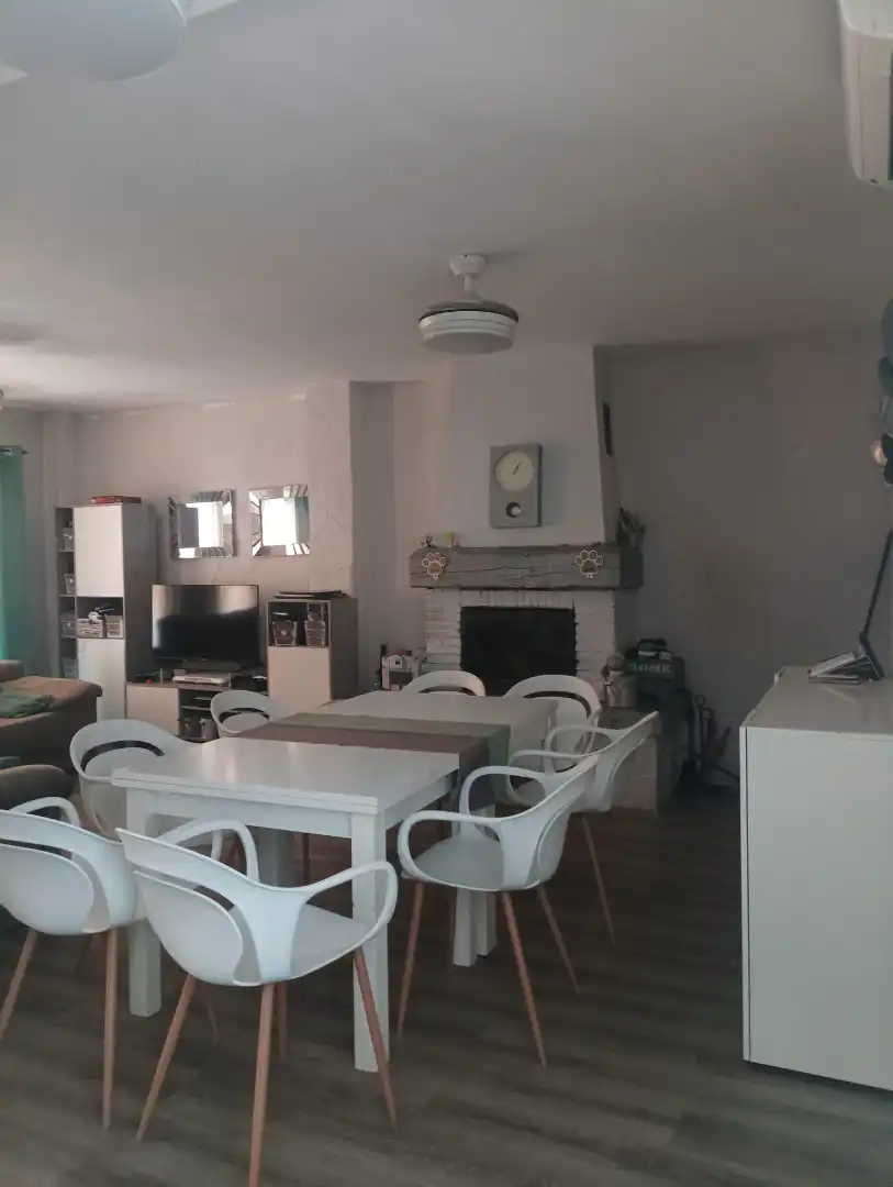 Dining room of Houses for sale in Sevilla  with Air Conditioner, Private garden and Parquet flooring