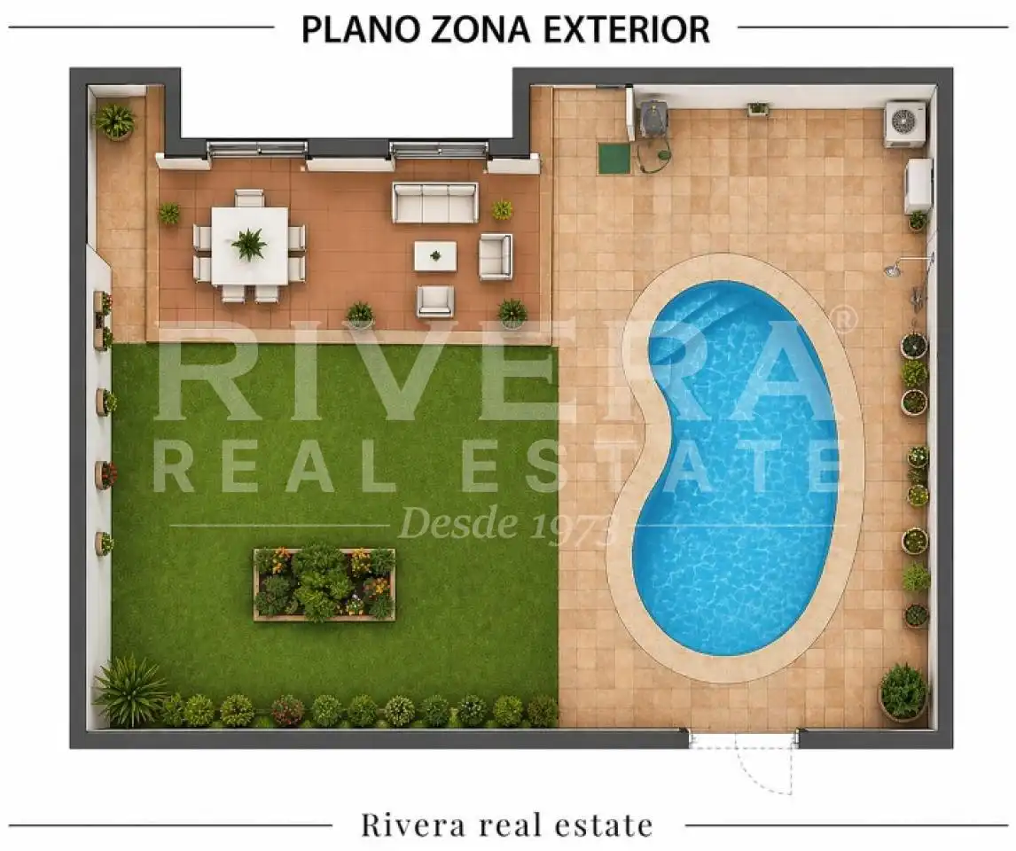 Garten von Wohnung zum Verkauf in Sanxenxo mit Heizung, Terrasse und Abstellraum