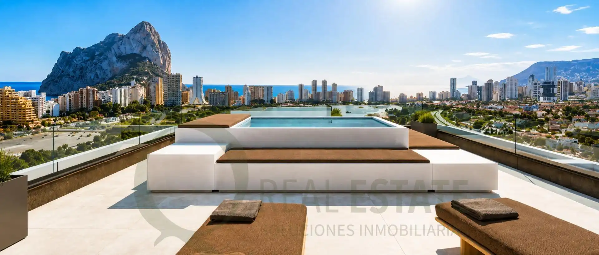 Vista exterior de Piso en venta en Calpe / Calp con Calefacción, Jardín privado y Terraza