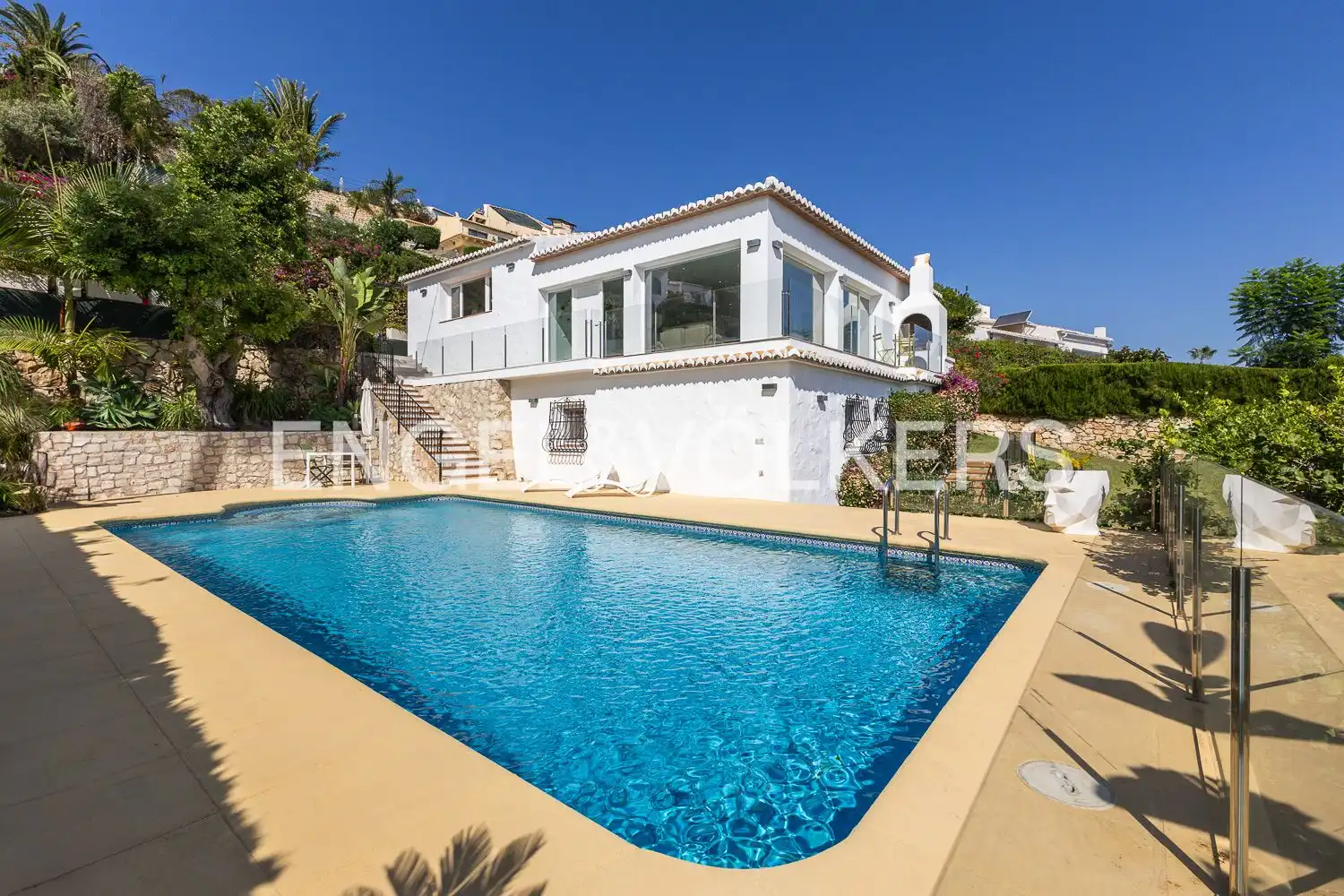 Vista exterior de Casa o xalet en venda en Jávea / Xàbia amb Aire condicionat, Calefacció i Jardí privat
