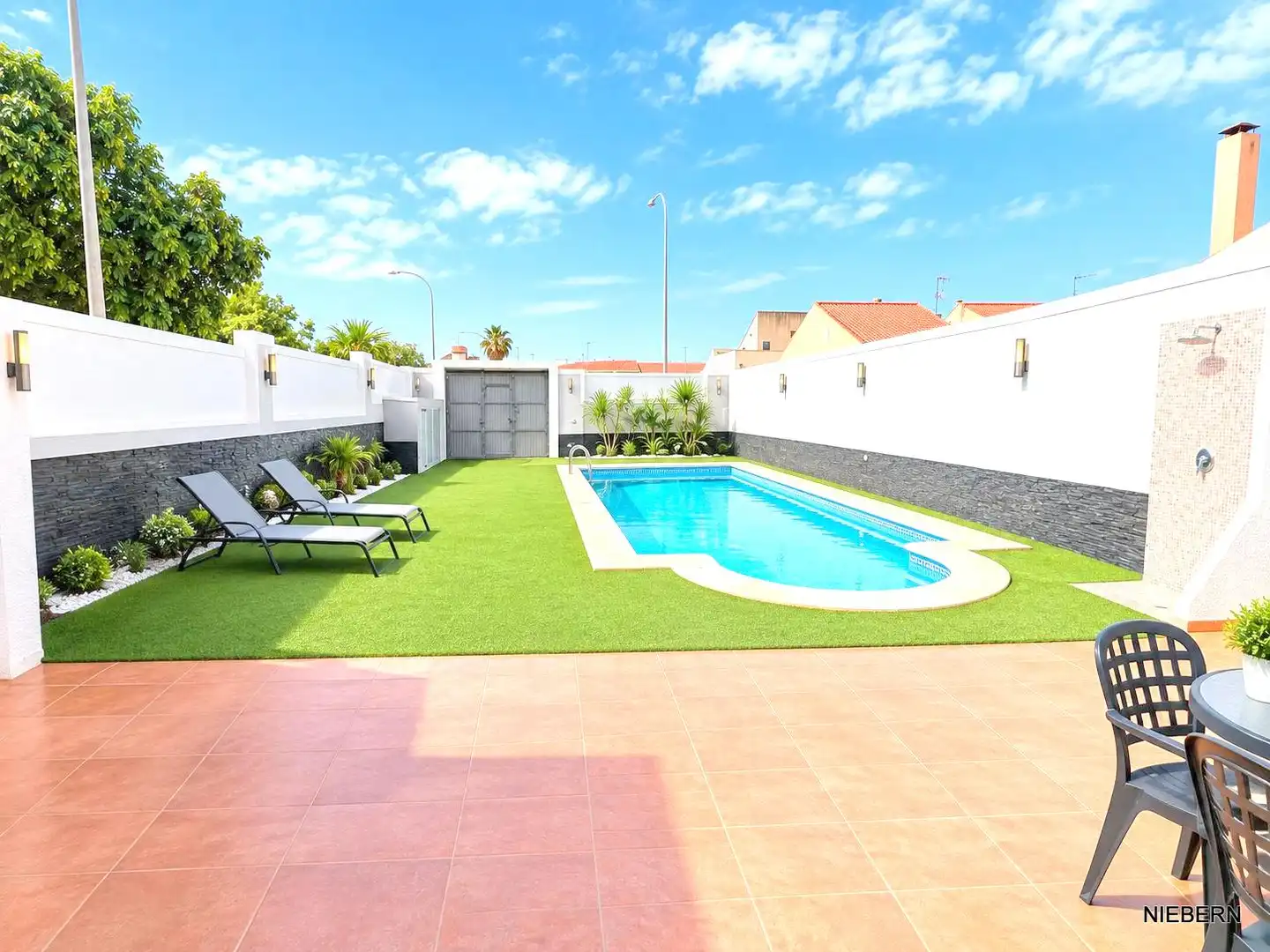 Piscina de Casa o chalet en venta en Cartagena con Aire acondicionado, Jardín privado y Terraza