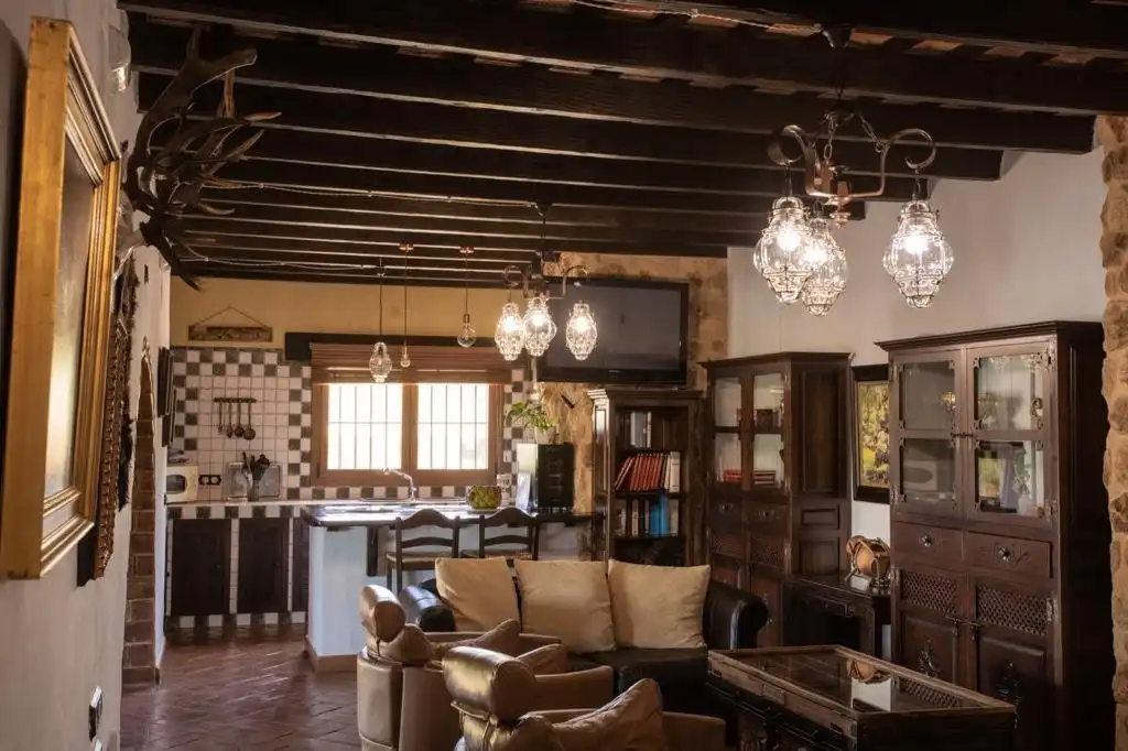 Sala d'estar de Finca rústica en venda en Arcos de la Frontera amb Calefacció, Terrassa i Traster