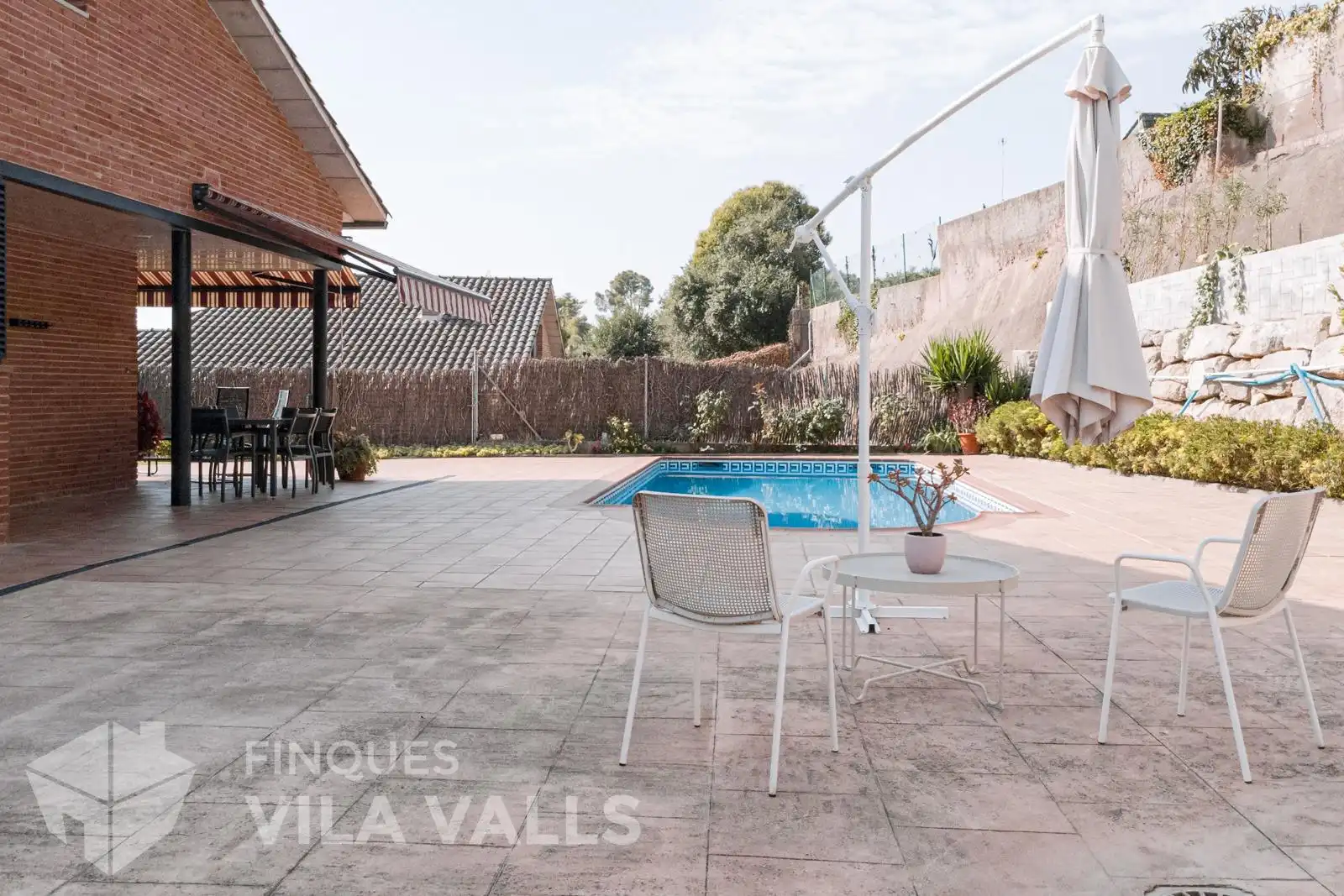 Terrassa de Casa o xalet en venda en Caldes de Montbui amb Calefacció, Jardí privat i Piscina
