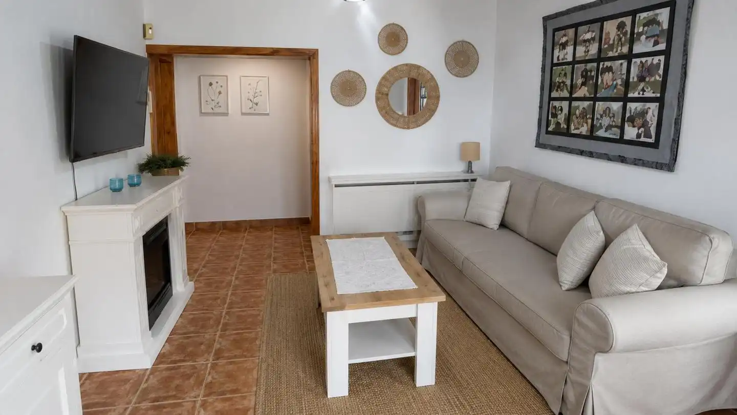 Sala de estar de Casa o chalet de alquiler en Valsequillo de Gran Canaria con Aire acondicionado, Jardín privado y Terraza
