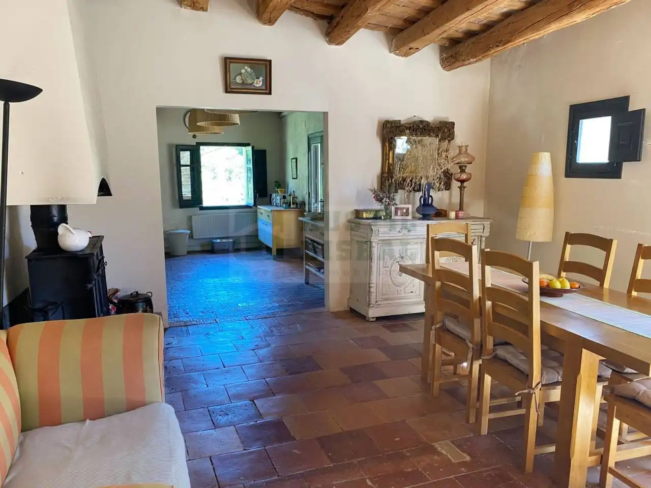 Comedor de Finca rústica en venta en Borrassà con Calefacción, Jardín privado y Terraza