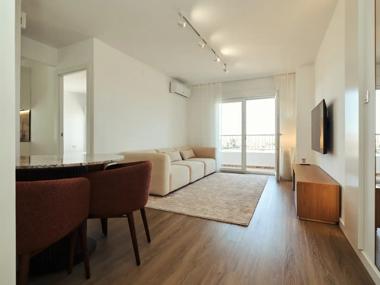 Wohnzimmer von Wohnungen zum Verkauf in Torrevieja mit Klimaanlage, Heizung und Terrasse