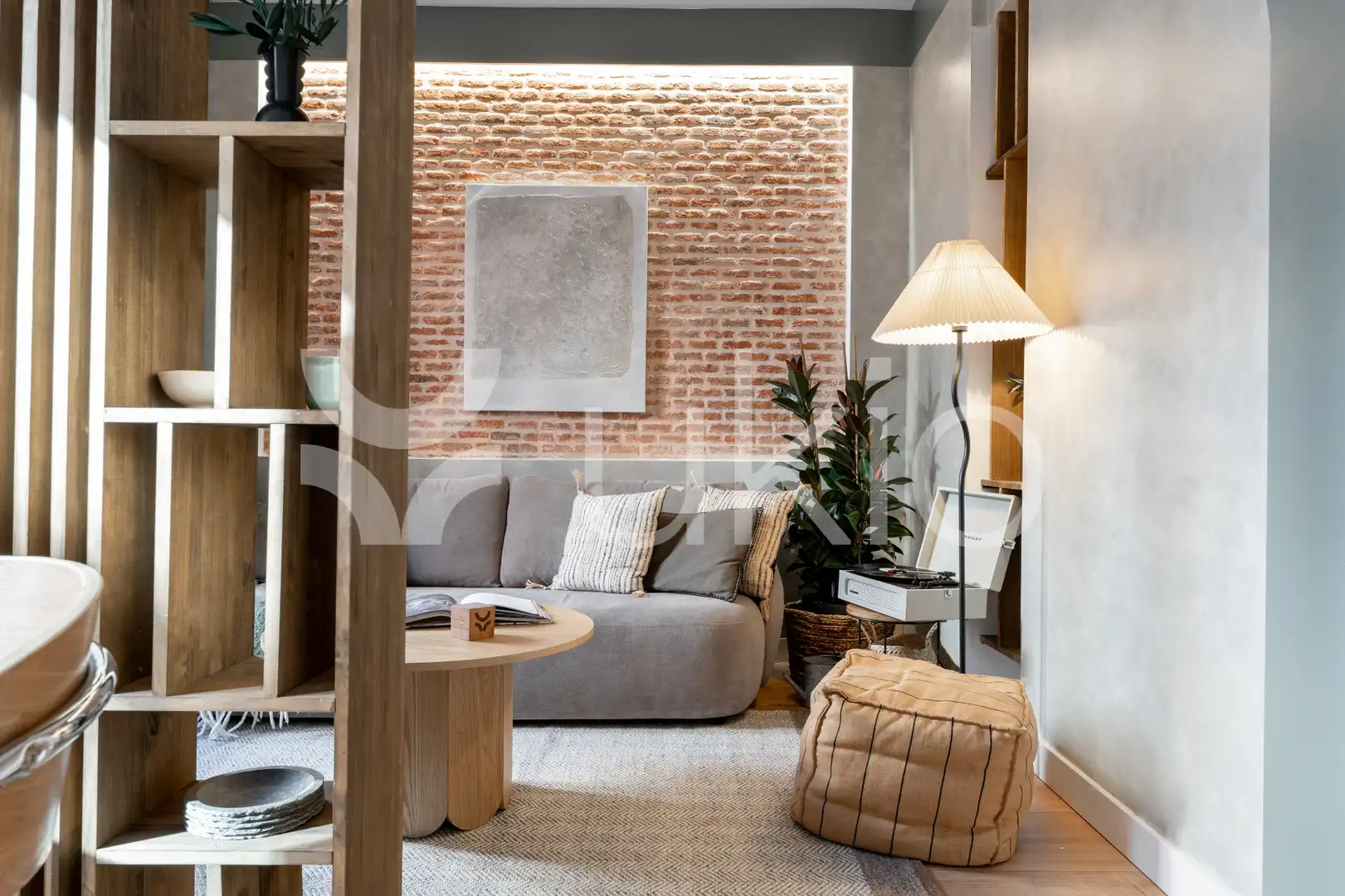 Sala de estar de Apartamento de alquiler en Madrid con Aire acondicionado, Calefacción y Amueblado