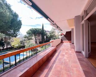 Exterior view of Flat for sale in  Barcelona Capital  with Heating, Parquet flooring and Terrace