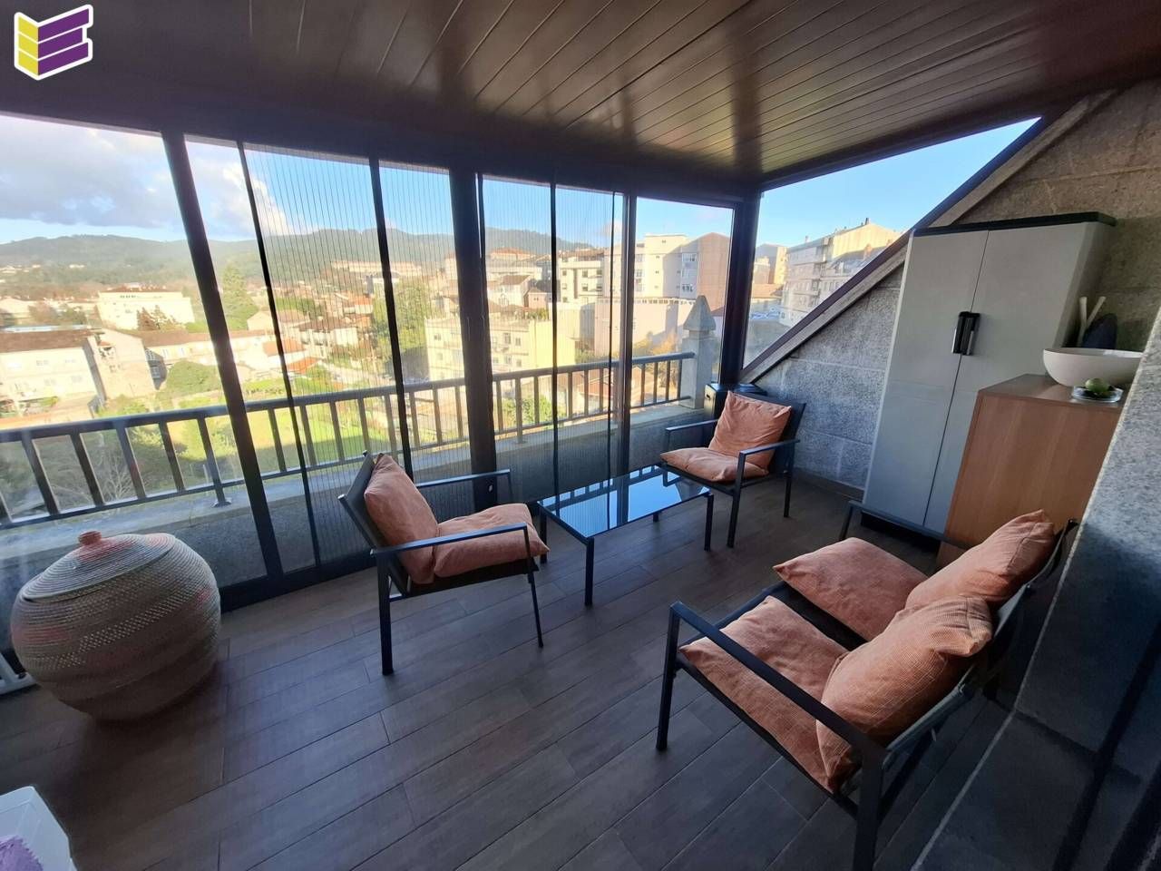 Terrace of Attic for sale in Ponteareas  with Heating, Parquet flooring and Terrace