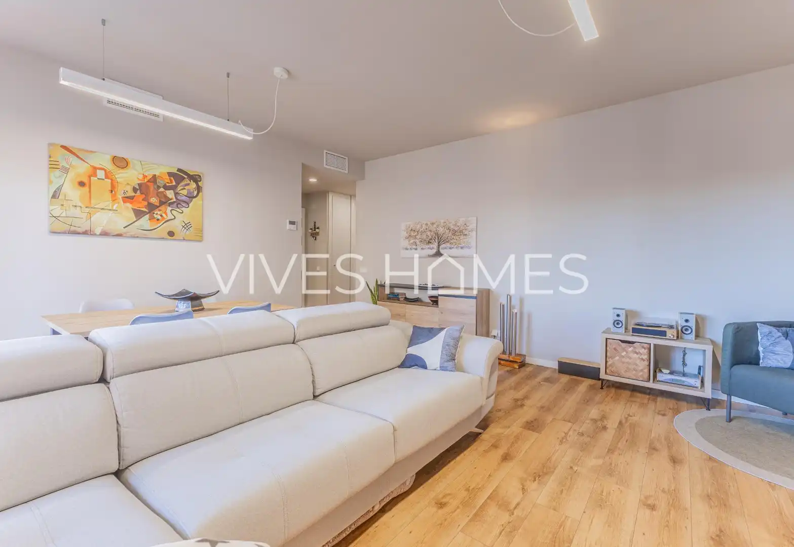 Wohnzimmer von Wohnung zum Verkauf in Arenys de Mar mit Klimaanlage, Heizung und Terrasse