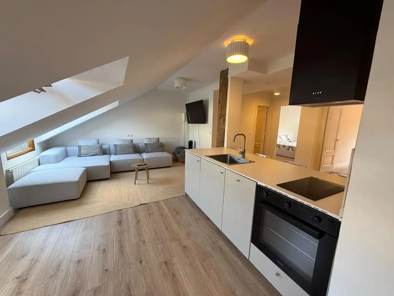 Living room of Flat for sale in Castro-Urdiales  with Heating, Parquet flooring and Storage room
