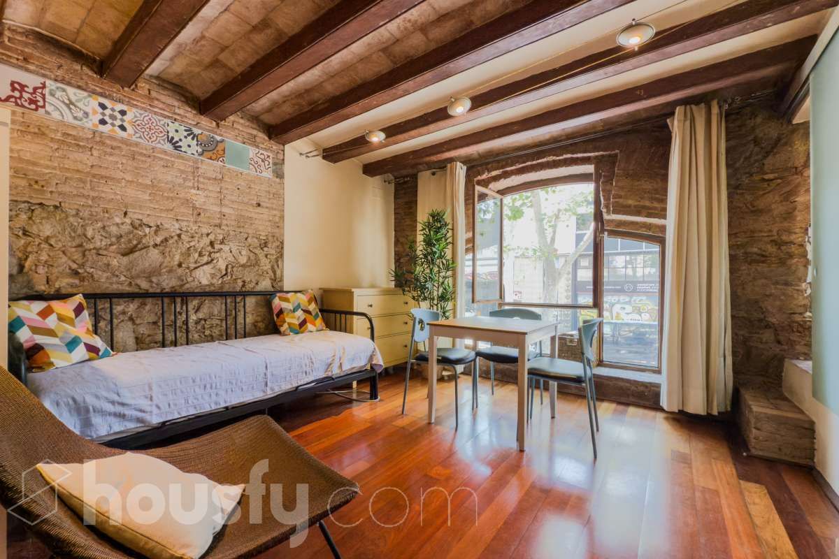 Bedroom of Flat for sale in  Barcelona Capital  with Parquet flooring, Storage room and Furnished