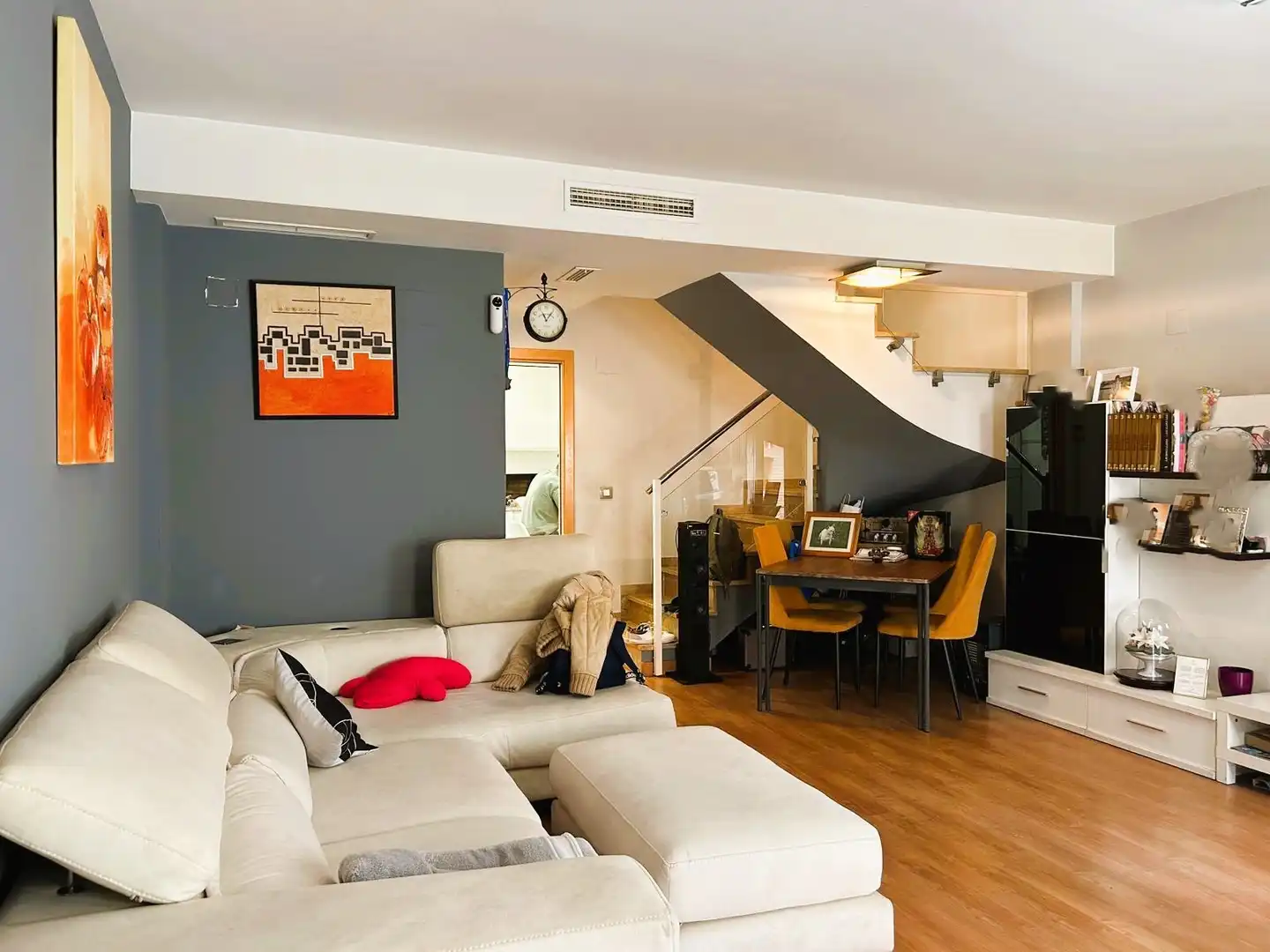 Sala de estar de Casa adosada en venta en Bonrepòs i Mirambell con Amueblado
