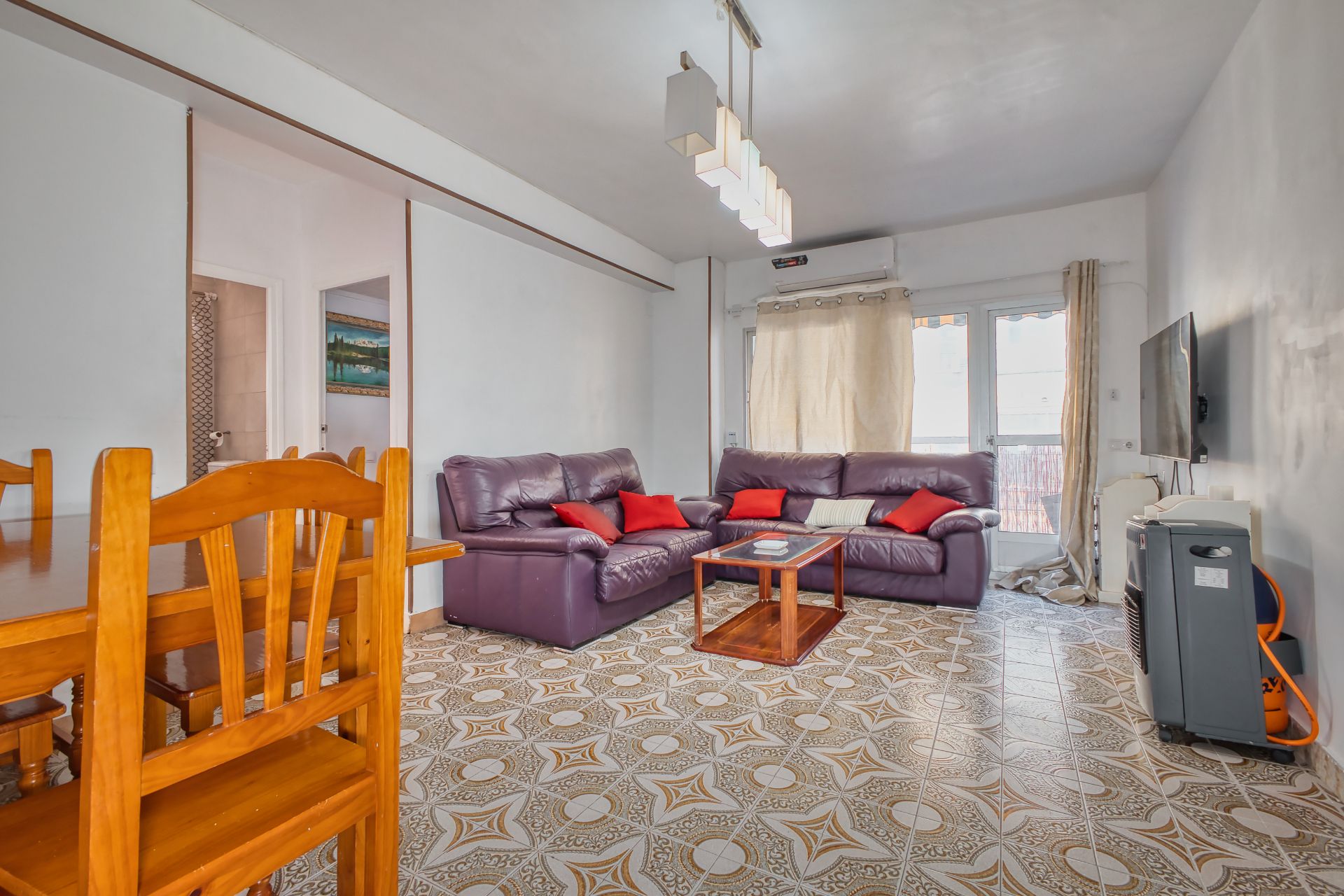 Living room of Flat for sale in Alicante / Alacant  with Air Conditioner, Heating and Terrace